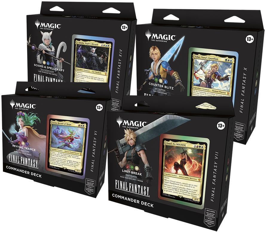MTG: Final Fantasy Commander Deck Display